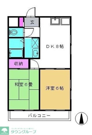 ラフィーヌ・池田5番館の物件間取画像